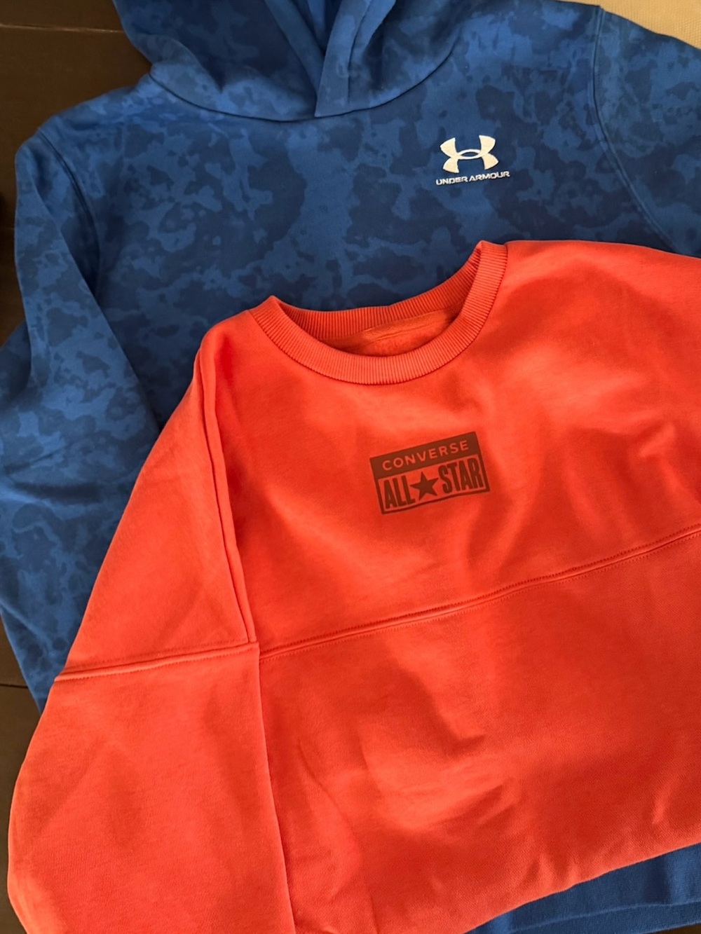 2 Piece Bundle Under Amour Hoodie & Converse Sweatshirt- Large NWT